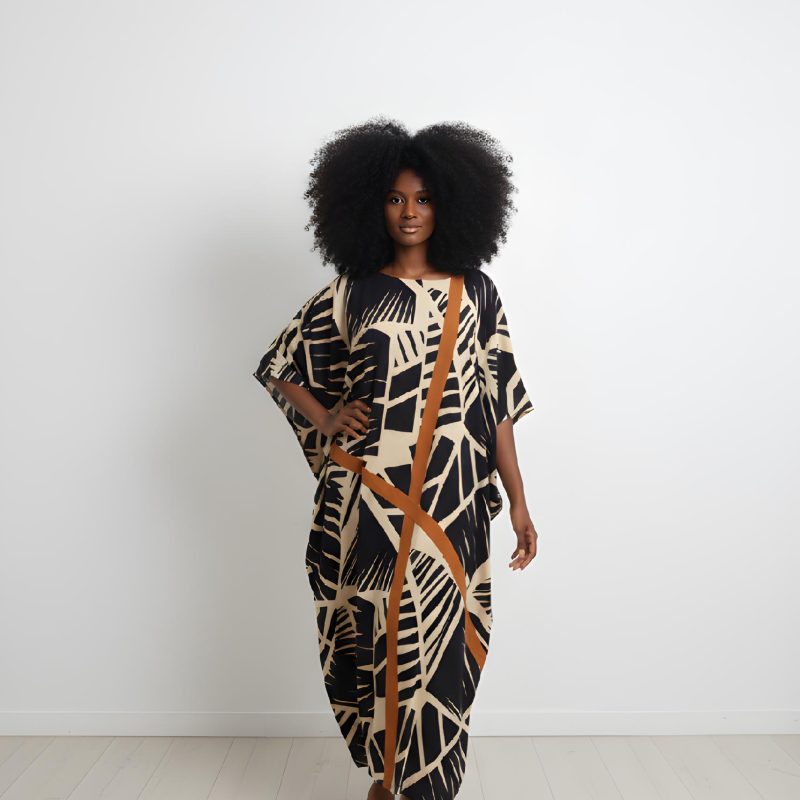 Oblayoo Sheer Bubu Flow Dress